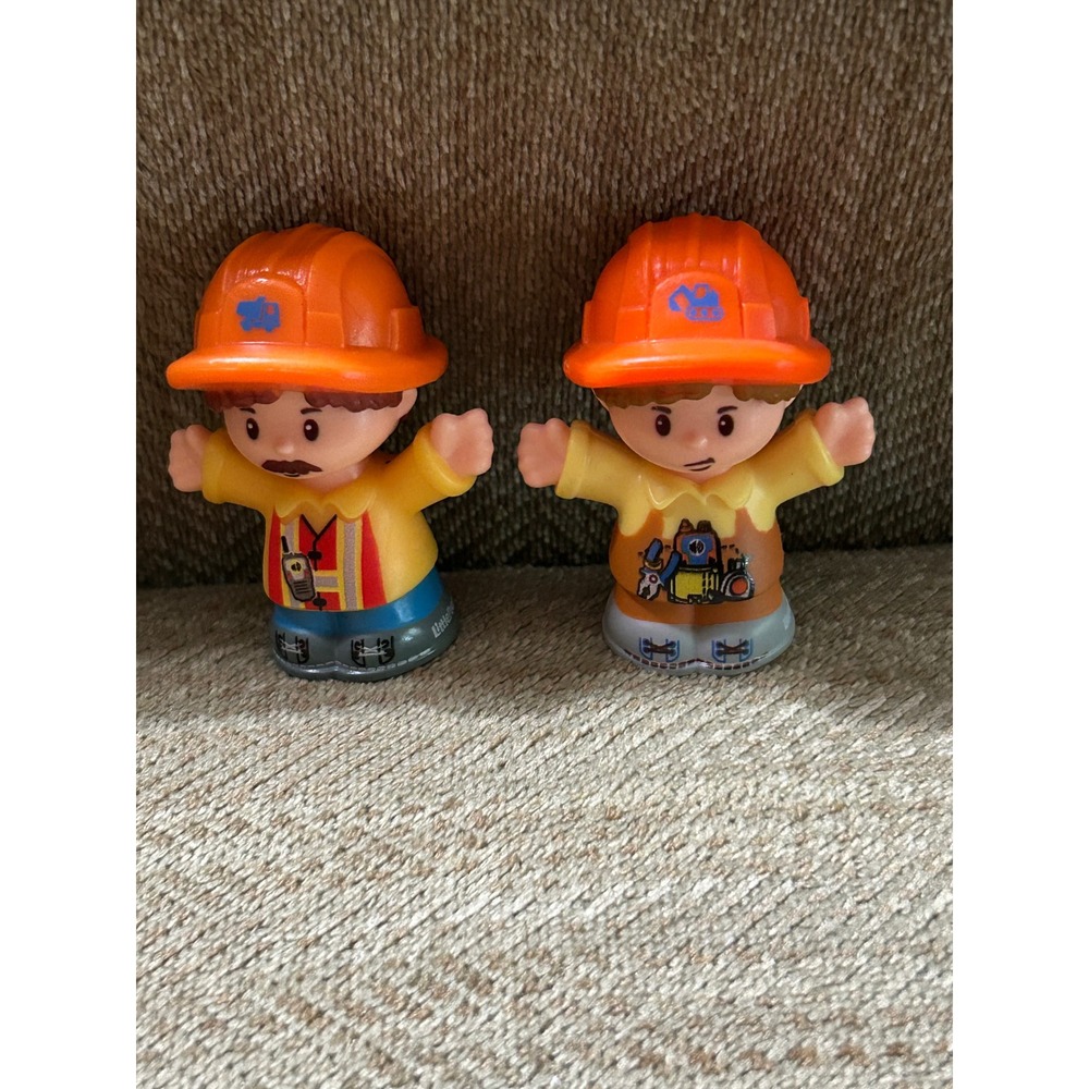 Fisher Price Little People Construction Workers Figures Set of 2 DXB23 Mattel
